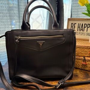 GUESS Black Satchel Bag